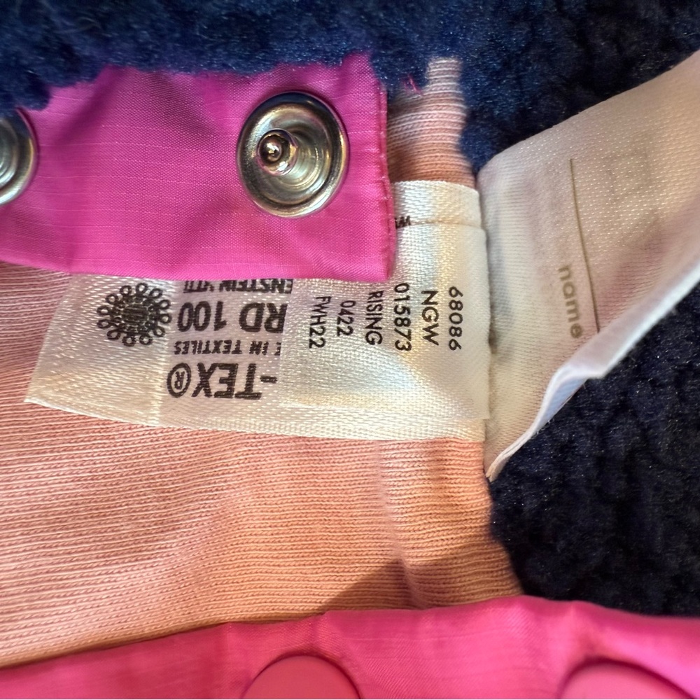 HANNA ANDERSSON Baby Warm Pink Faux Shearling One Piece 3-6 Months - Picture 5 of 5